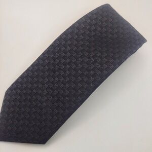 Michael Kors Men's Necktie Black Gray Checkered Pattern Business‎ Casual